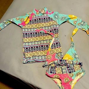 Bikini and cover shirt